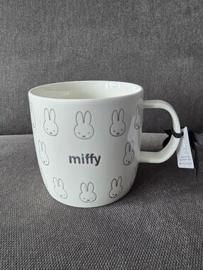 NEW Large White Miffy Mug